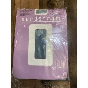 Nordstrom Vintage Pantyhose Style 817 Light Support Sandalfoot Blue Sz B 1990s